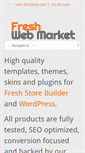 Mobile Screenshot of freshwebmarket.com