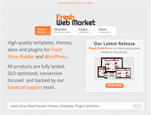 Tablet Screenshot of freshwebmarket.com